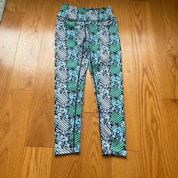 🆕 Free People Movement Daisy Check Print Ditsy Floral 7/8 Leggings S NEW - Picture 6 of 10